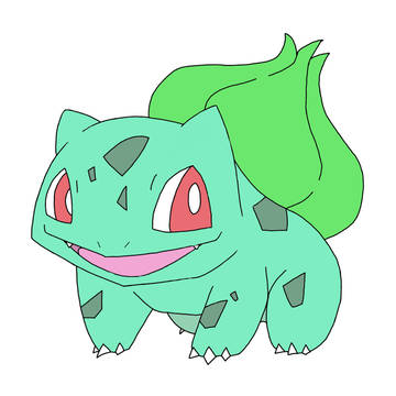 デジ絵4日目のフシギダネ