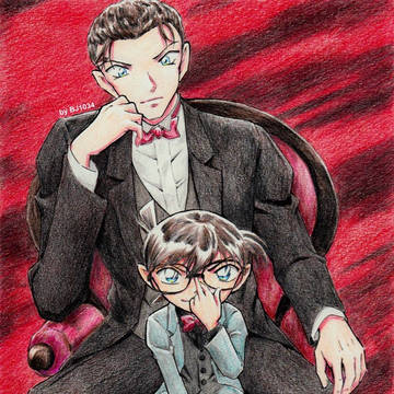 コナンプラザの赤井しゃんとボウヤ
