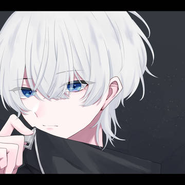 白髪ウルフ