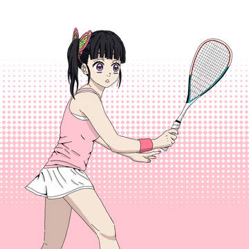 打壁球的香奈乎