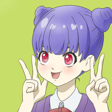 お団子のピース女の子