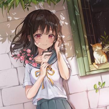 窓辺の少女