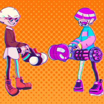 Splatoon OC's: Boo and Bubblegum