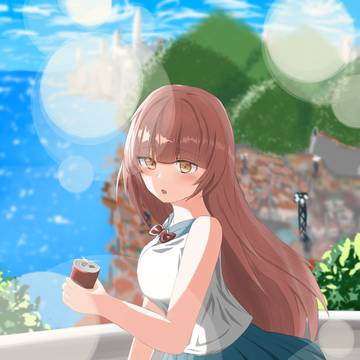 学校帰りの女の子