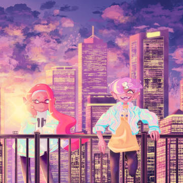 Sunset in Inkopolis