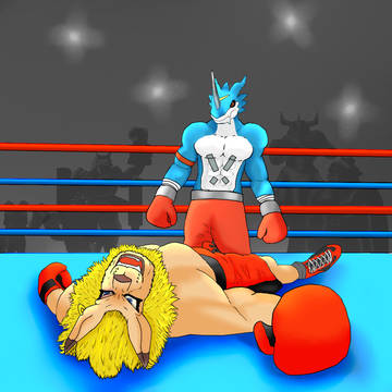 Leomon Vs. ExVeemon