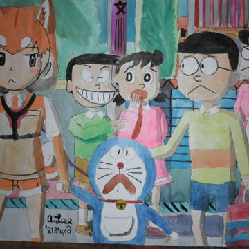 のび太，イエイヌとのお買い物