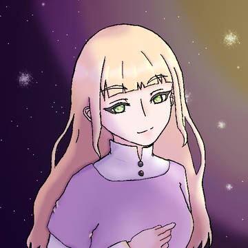 夜空と女の子