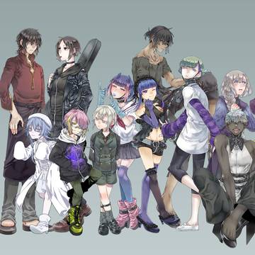 立ち絵サンプル集合絵