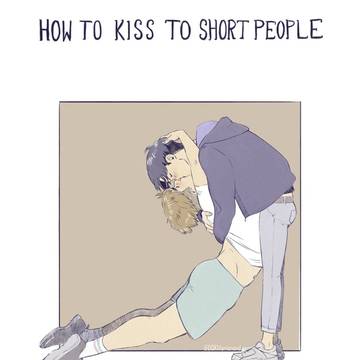 How to kiss to short people
