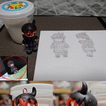 カゲチヨ粘土ストラップ