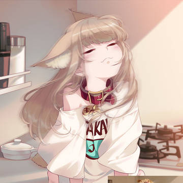 体をぶるぶるするきなこ