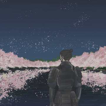 津軽の桜と侍