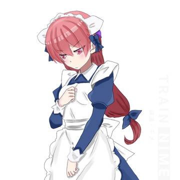 月読 司メイド服を着た