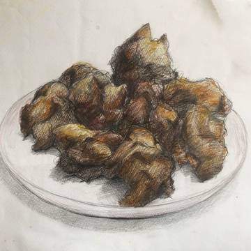 ウチの唐揚げは生姜と片栗粉です