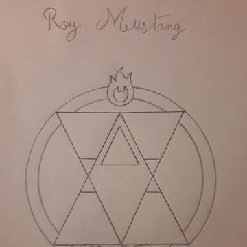 Flames Circle - Roy Mustang