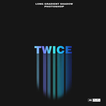 Long Gradient Shadow - Photoshop