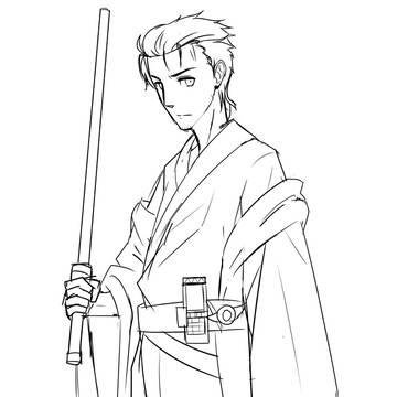 Master Jedi Okabe sketch