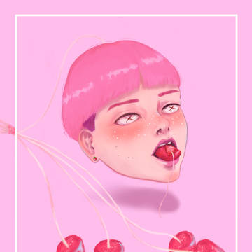 糸引き飴の子　