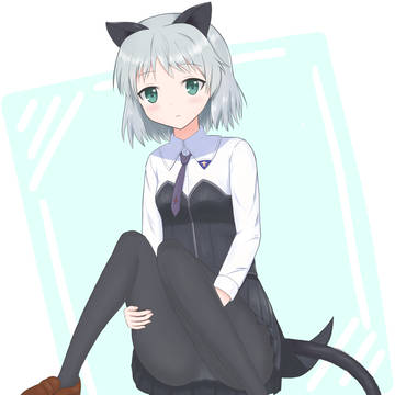 連休中に描いたサーニャ