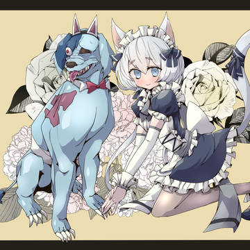 メイドの日ロメロと純子ちゃん