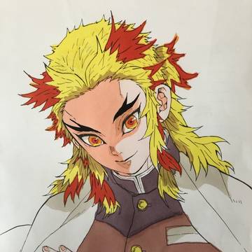 煉獄さん塗り絵