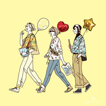 柄シャツコーデとテーマパークとマダム達
