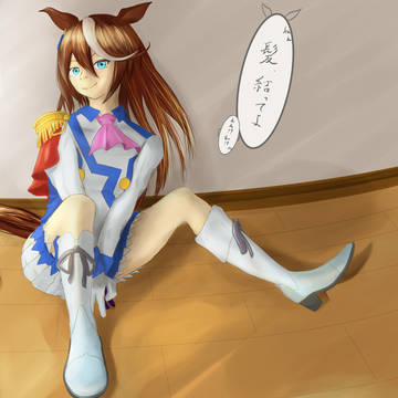 テイオーちゃん頑張って描きました。