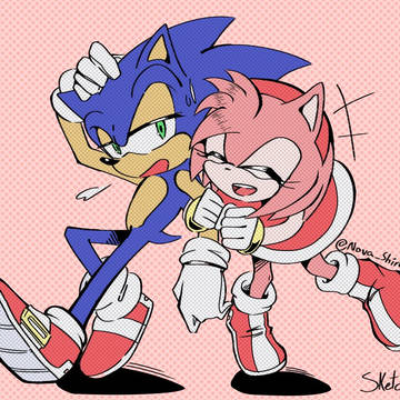 Sonic X Amy re-draw