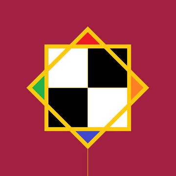 四方八方真紅の旗