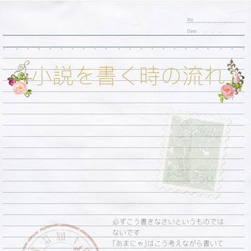 小説を書く時の流れ
