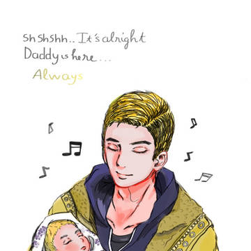 Daddy and his little angel