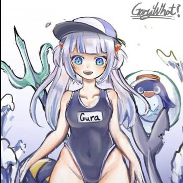 畫了一幅Hololive的Gura