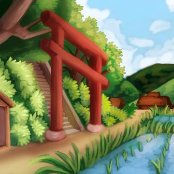 【背景】練習。