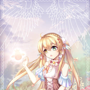 双马尾金发少女