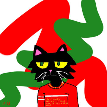 The black cat has no name.
