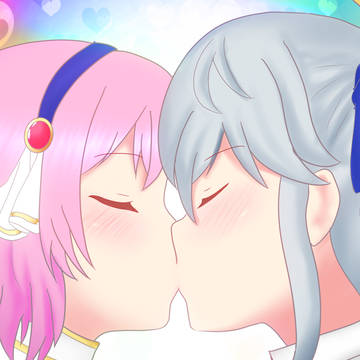 キスの日なので、うちよそキャラキス