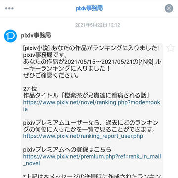 通知｢ランキング入りしたよ〜｣……………え？？？？