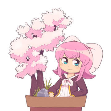 桜の植木鉢