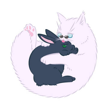 五にゃんとぴょん伏