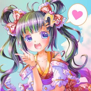 根間ういちゃん２周年記念絵