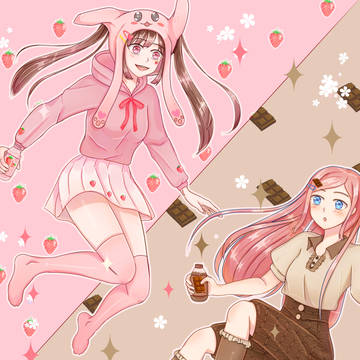 Strawberrr& chocolate girl