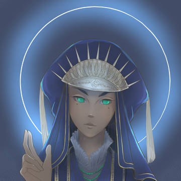 満月＿彩色