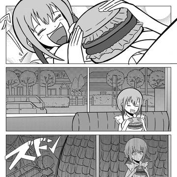 4コマ漫画_ファーストフード店