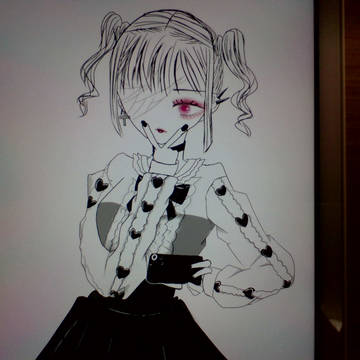 女の子アイビスで描いてみました〜