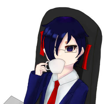 コーヒーを飲むut先生