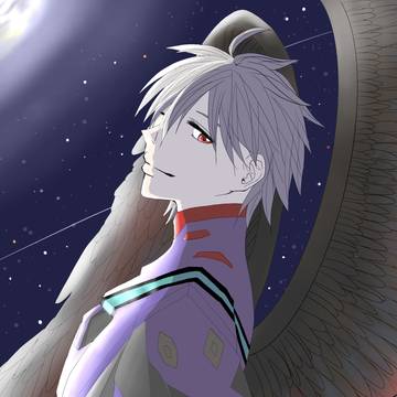 月夜の中で
