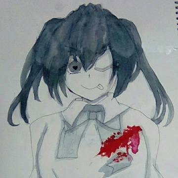 ザックリ裂けた左胸!!