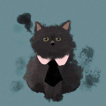 ネコ落書き