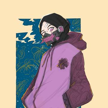when cyberpunk meets batik